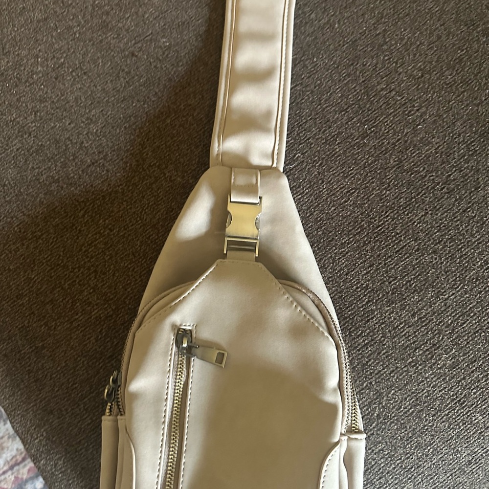 Cream Sling Bag